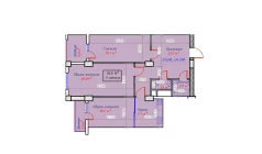 3-xonali xonadon 92.6 m²  7/16 qavat | Sam House (Qora Suv) Turar-joy majmuasi