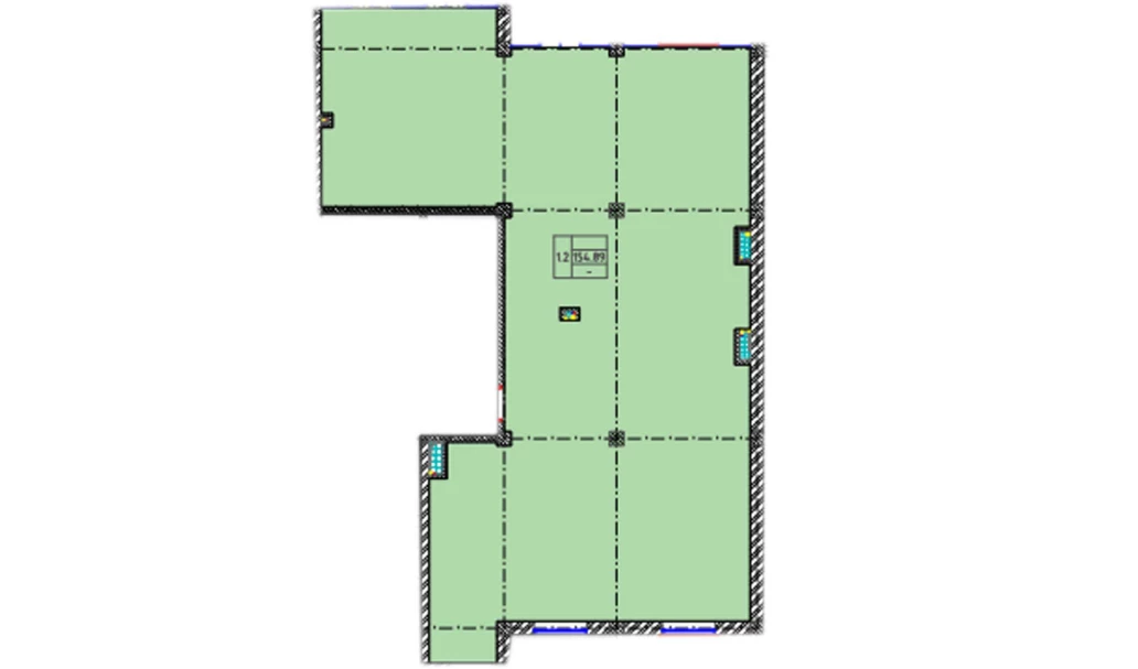 1-xonali xonadon 154.89 m²  1/9 qavat | MINGCHINOR Turar-joy majmuasi