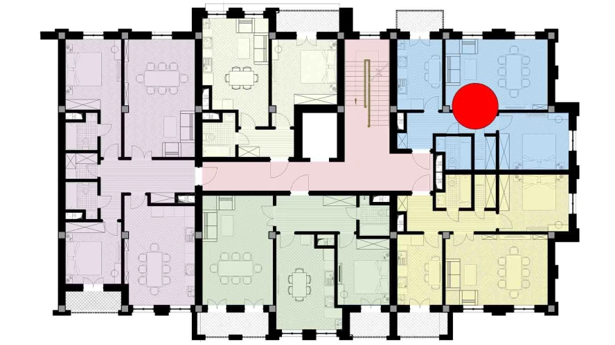 2-комн. квартира 60.98 м²  4/9 этаж | Жилой комплекс SHARQ