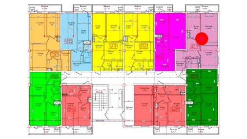 2-комнатная квартира 56 м²  8/9 этаж | Жилой комплекс CHIRCHIQ CITY