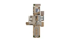 3-комн. квартира 93.72 м²  2/13 этаж | Жилой комплекс Al-Qasr