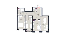 3-комн. квартира 179 м²  9/9 этаж | Жилой комплекс FLORYA RESIDENCE