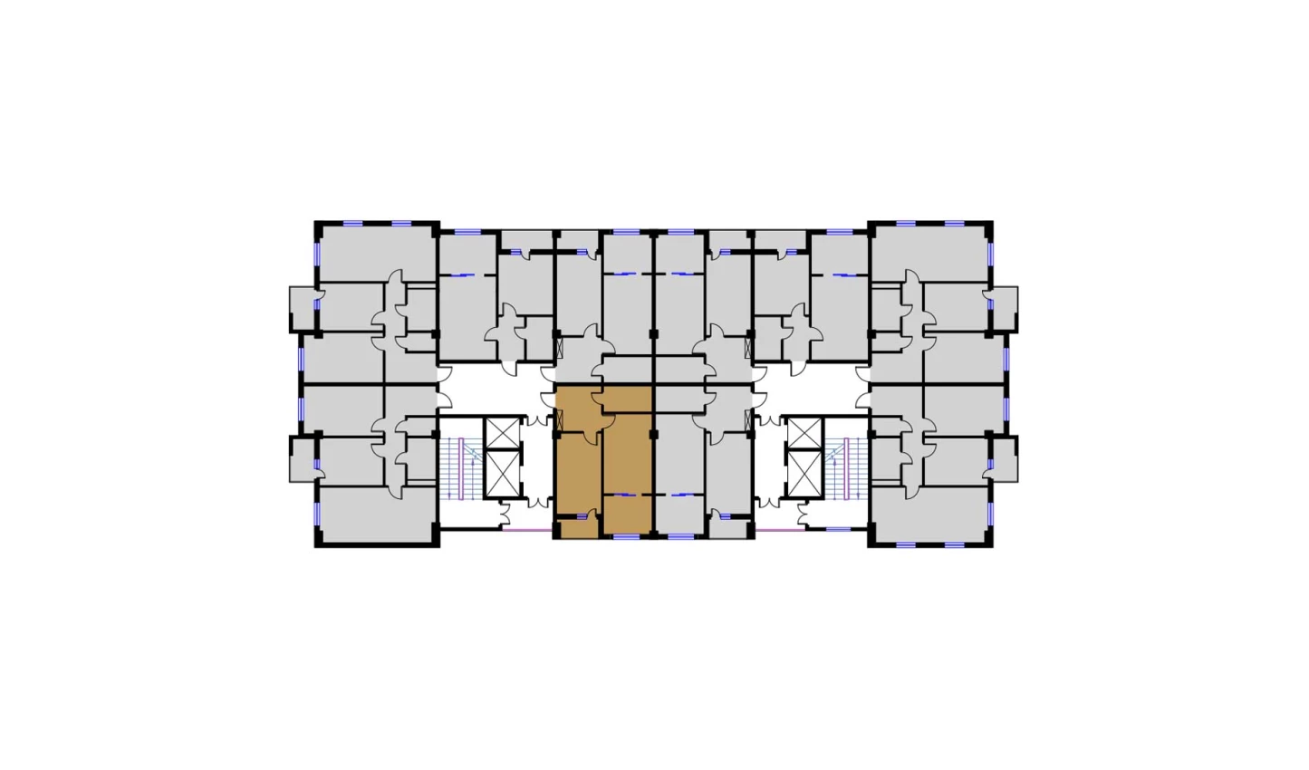 2-комн. квартира 53.34 м²  11/16 этаж | Жилой комплекс BRILLIANT