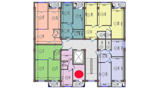 1-xonali xonadon 32 m²  4/10 qavat | Qibray City Turar-joy majmuasi