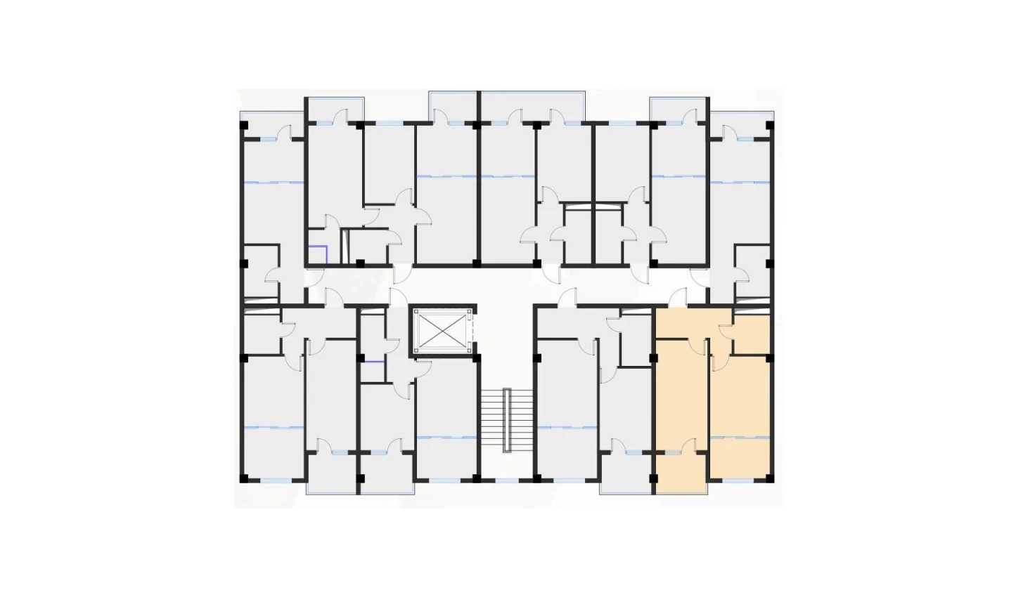 2-комн. квартира 47.8 м²  3/7 этаж | Жилой комплекс Bochka Resort