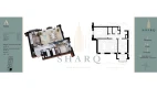 2-комн. квартира 60.98 м²  5/9 этаж | Жилой комплекс SHARQ