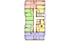 2-xonali xonadon 56.8 m²  2/12 qavat | Aviasozlar Plaza Turar-joy majmuasi