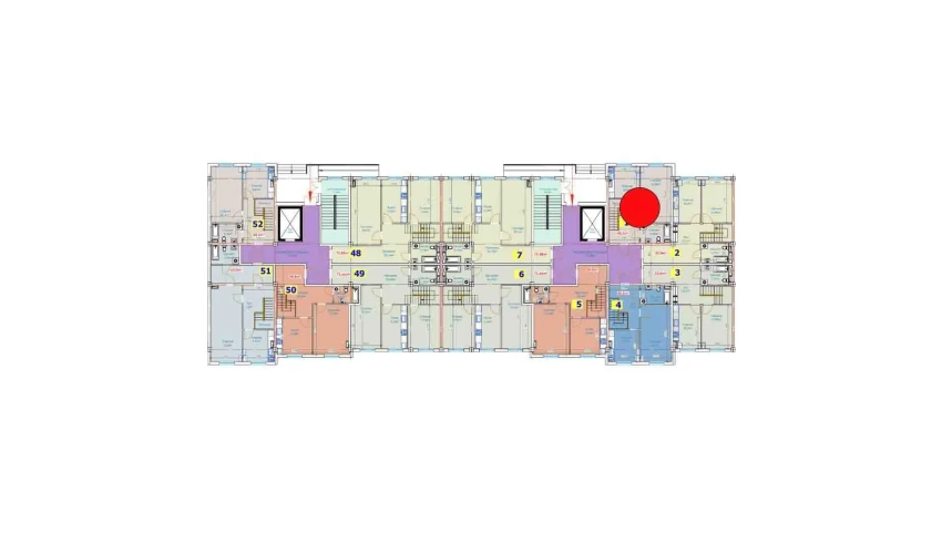 1-xonali xonadon 90.6 m²  1/9 qavat | YANGI AVLOD Turar-joy majmuasi