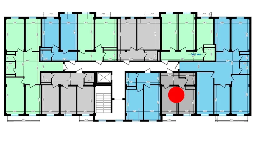 1-комн. квартира 40.7 м²  10/10 этаж | Жилой комплекс Ko'kcha-Oqtepa