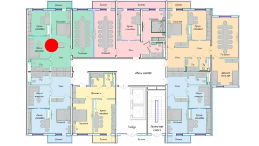 3-xonali xonadon 75.44 m²  6/12 qavat | SERGELI CITY Turar-joy majmuasi