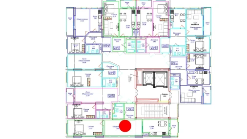 2-комнатная квартира 69.23 м²  12/16 этаж | Жилой комплекс UCHTEPA CITY