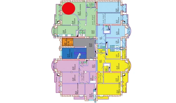 3-xonali xonadon 107.39 m²  8/10 qavat | Samarqand Park Avenue Turar-joy majmuasi