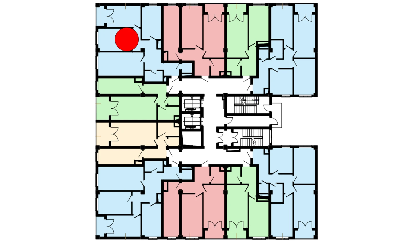 3-xonali xonadon 87.8 m²  15/16 qavat | Musaffo Turar-joy majmuasi