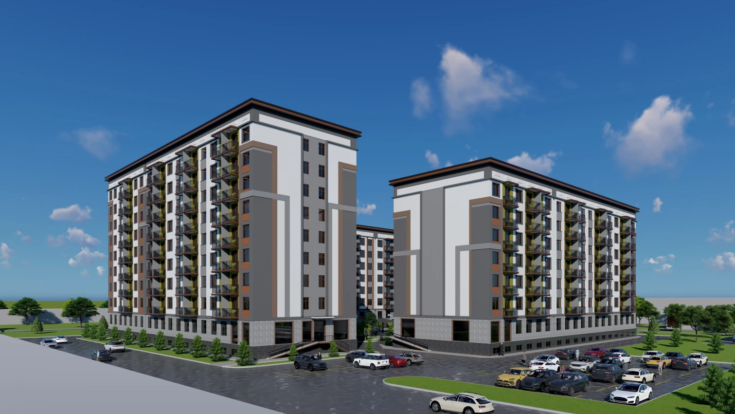 1-комн. квартира 52.8 м²  1/9 этаж | Жилой комплекс VATAN