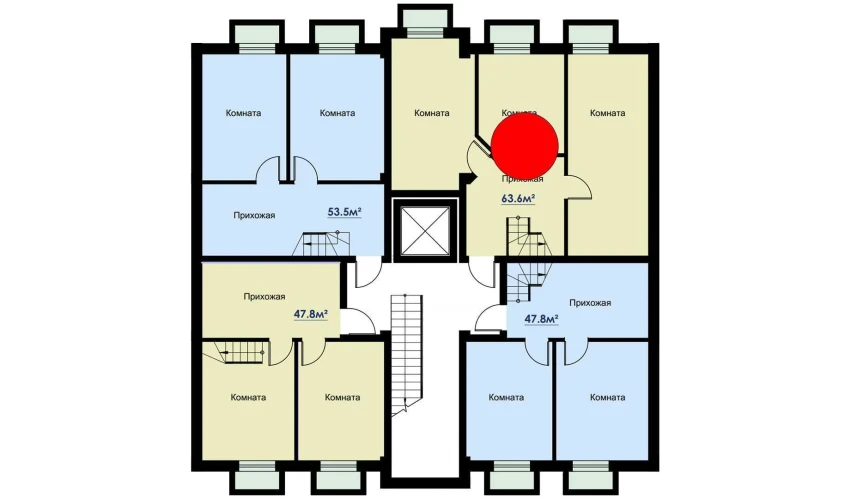 3-комнатная квартира 133.2 м²  1/6 этаж | Жилой комплекс CHOSHTEPA GARDEN