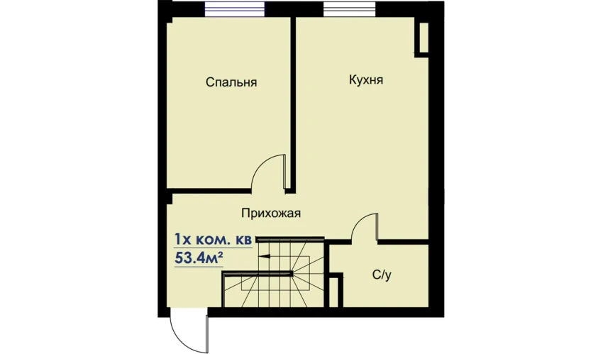 2-комнатная квартира 106.8 м²  1/6 этаж | Жилой комплекс CHOSHTEPA GARDEN