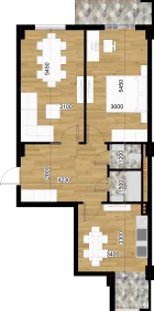 2-xonali xonadon 70.8 m²  5/7 qavat | O'ZBEGIM Turar-joy majmuasi