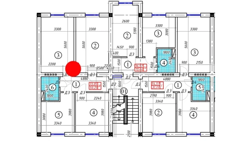 3-xonali xonadon 73.05 m²  1/5 qavat | BATOSH Turar-joy majmuasi