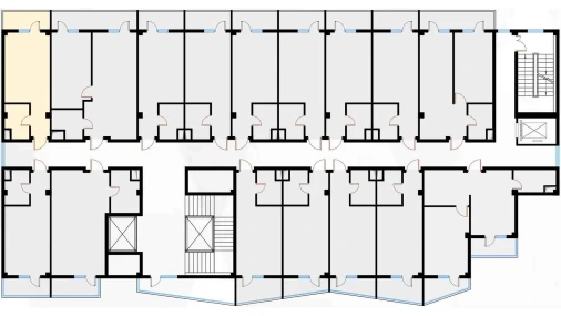 1-xonali xonadon 29.08 m²  6/7 qavat | Bochka Resort Turar-joy majmuasi