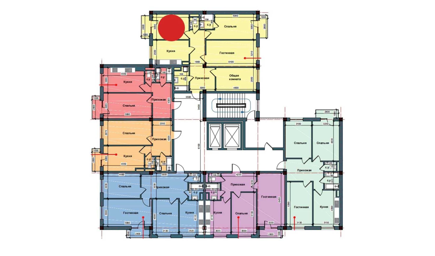 4-комн. квартира 112.1 м²  3/10 этаж | Жилой комплекс NUR BARAKA