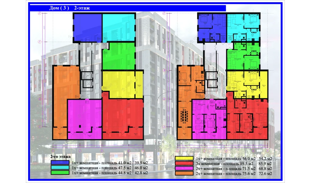 2-комн. квартира 68.8 м² 1/13 этаж | Жилой комплекс Yangi Hayot Residence 2-комн. квартира 68.8 м² 1/13 этаж | Жилой комплекс Yangi Hayot Residence