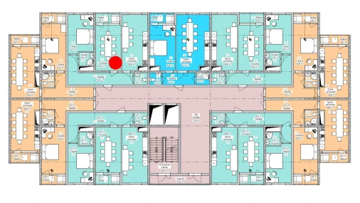 3-xonali xonadon 68.71 m²  13/16 qavat | ELITE ECO CITY Turar-joy majmuasi