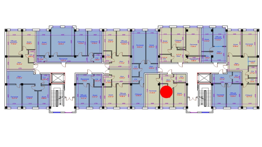 2-комн. квартира 60.13 м²  10/10 этаж | Жилой комплекс Ko'kcha-Oqtepa