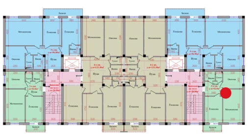 2-комнатная квартира 52 м²  8/8 этаж | Жилой комплекс Saxro