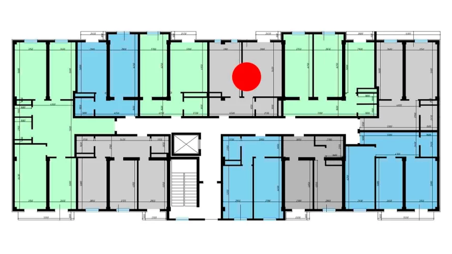 1-xonali xonadon 52.1 m²  9/10 qavat | Ko'kcha-Oqtepa Turar-joy majmuasi