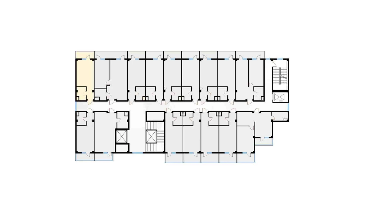 1-xonali xonadon 29.08 m²  3/7 qavat | Bochka Resort Turar-joy majmuasi