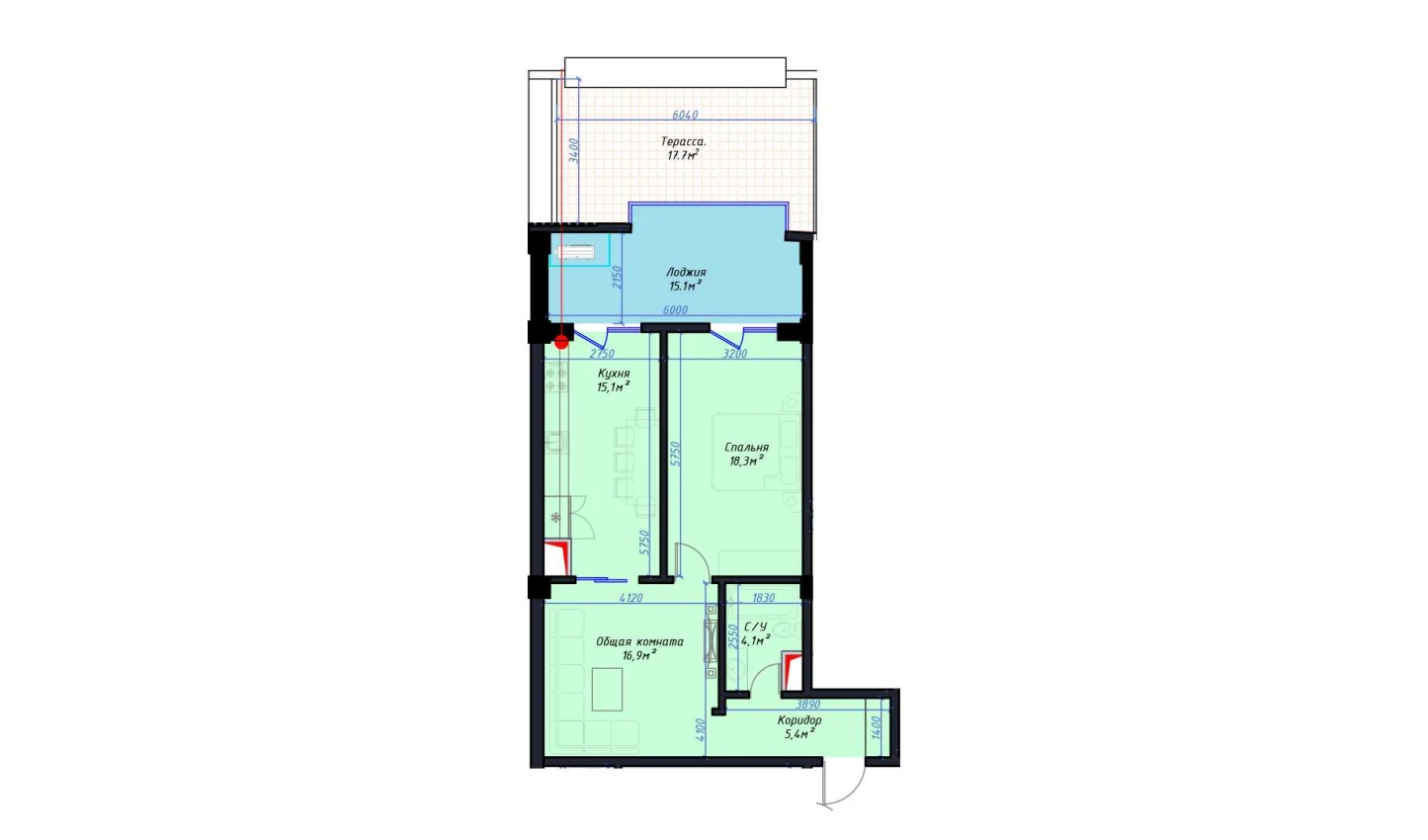 2-xonali xonadon 80.21 m² 2/14 qavat | Avia Palace Turar-joy majmuasi 2-xonali xonadon 80.21 m² 2/14 qavat | Avia Palace Turar-joy majmuasi