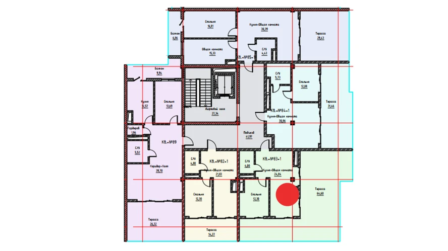 2-комн. квартира 105.74 м²  9/9 этаж | Жилой комплекс UCHTEPA CITY