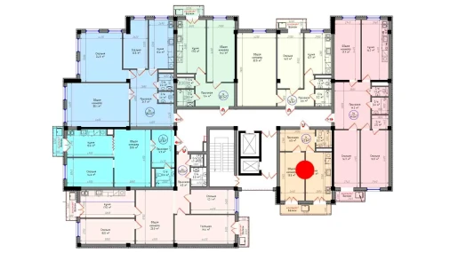 1-комнатная квартира 42.5 м²  10/12 этаж | Жилой комплекс Zamin Jizzax