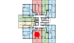 2-xonali xonadon 66.56 m²  3/16 qavat | Musaffo Turar-joy majmuasi