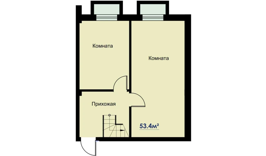 2-xonali xonadon 106.8 m²  1/6 qavat | CHOSHTEPA GARDEN Turar-joy majmuasi