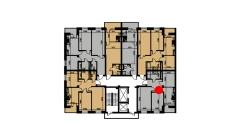 2-комн. квартира 53.27 м²  3/10 этаж | Жилой комплекс YANGIOBOD RESIDENCE