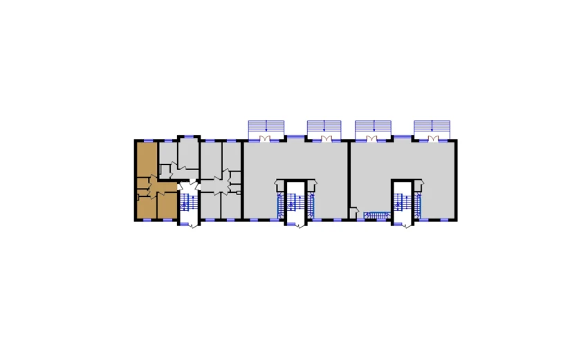 2-xonali xonadon 52.82 m²  1/5 qavat | QIZILTEPA Turar-joy majmuasi