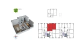 2-комн. квартира 66.9 м²  3/9 этаж | Жилой комплекс Uchtepa Avenue