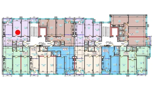 3-xonali xonadon 78.57 m²  8/9 qavat | Aero Town Turar-joy majmuasi