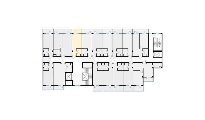 1-xonali xonadon 28.96 m²  3/7 qavat | Bochka Resort Turar-joy majmuasi