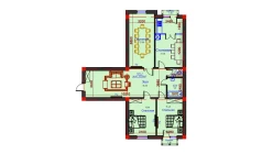 3-комн. квартира 122 м²  9/10 этаж | Жилой комплекс AFROSIYOB
