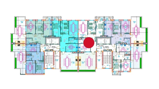 3-комнатная квартира 136.82 м²  13/13 этаж | Жилой комплекс Al-Qasr