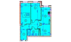 2-комн. квартира 59.05 м²  2/10 этаж | Жилой комплекс YANGIOBOD RESIDENCE