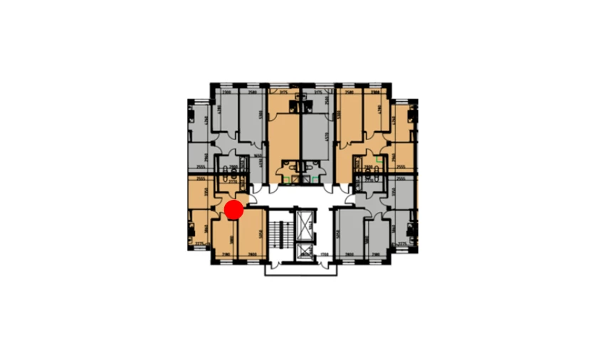 3-комн. квартира 61.57 м²  2/10 этаж | Жилой комплекс YANGIOBOD RESIDENCE