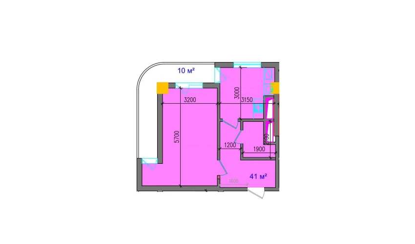 2-xonali xonadon 51 m²  9/12 qavat | SOKIN SOHIL Turar-joy majmuasi