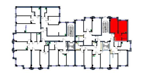 1-комнатная квартира 38.5 м²  2/9 этаж | Жилой комплекс FLORYA RESIDENCE