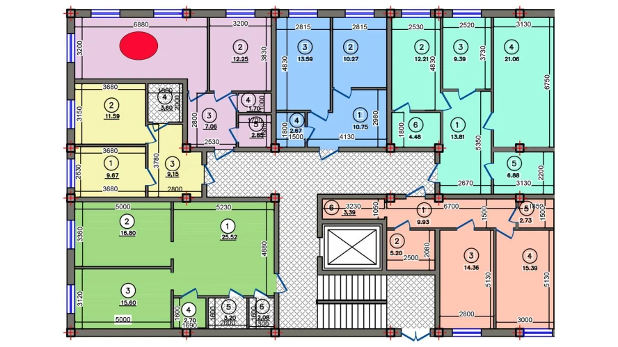 1-xonali xonadon 46.52 m² 1/10 qavat | Qibray City Turar-joy majmuasi 1-xonali xonadon 46.52 m² 1/10 qavat | Qibray City Turar-joy majmuasi