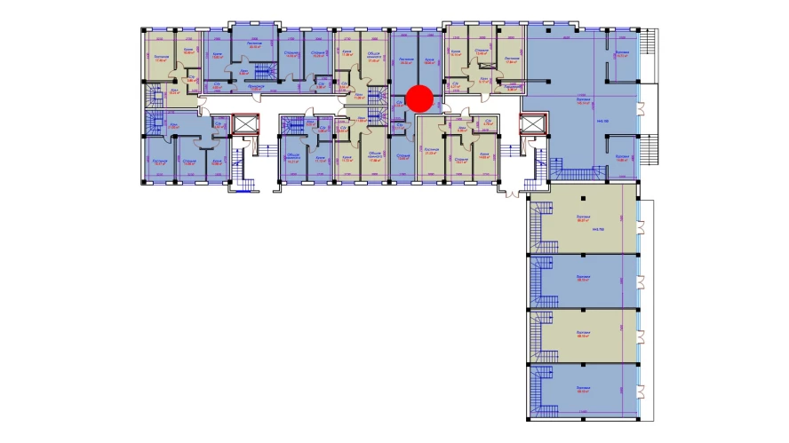 2-комн. квартира 68.83 м²  1/10 этаж | Жилой комплекс Ko'kcha-Oqtepa