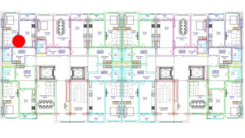 1-комнатная квартира 49.6 м²  2/17 этаж | Жилой комплекс UCHTEPA CITY
