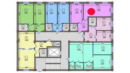 1-комнатная квартира 46.82 м²  1/10 этаж | Жилой комплекс Qibray City